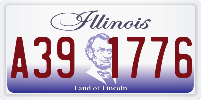 IL license plate A391776
