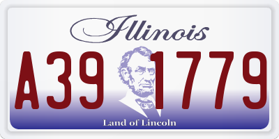 IL license plate A391779