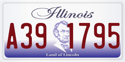 IL license plate A391795