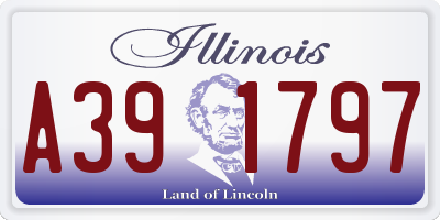 IL license plate A391797