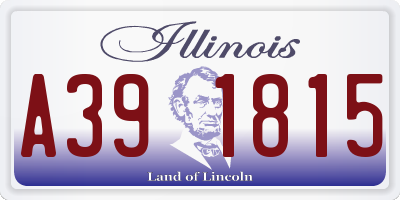 IL license plate A391815