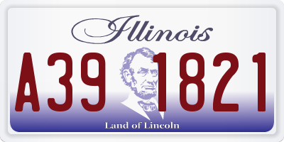 IL license plate A391821