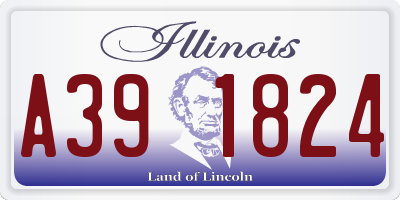 IL license plate A391824