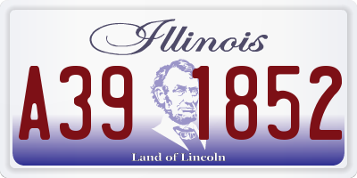 IL license plate A391852