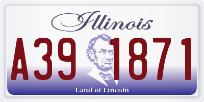 IL license plate A391871