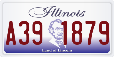 IL license plate A391879