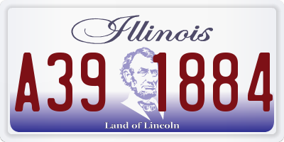 IL license plate A391884
