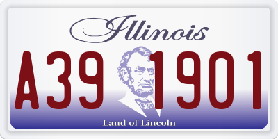 IL license plate A391901