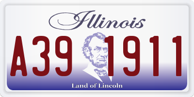 IL license plate A391911