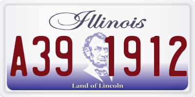 IL license plate A391912