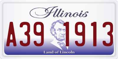 IL license plate A391913