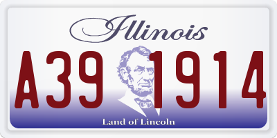 IL license plate A391914