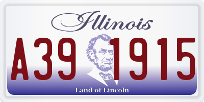IL license plate A391915