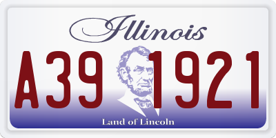 IL license plate A391921