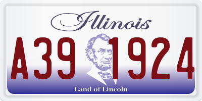 IL license plate A391924