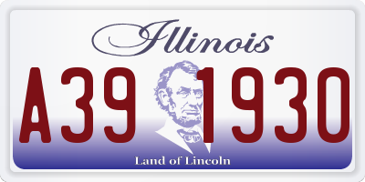 IL license plate A391930