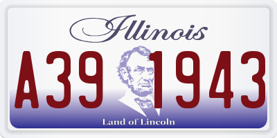 IL license plate A391943
