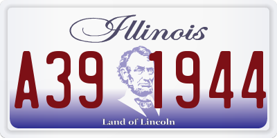 IL license plate A391944