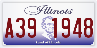 IL license plate A391948