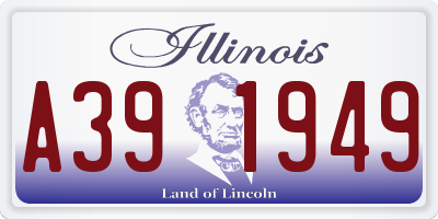 IL license plate A391949