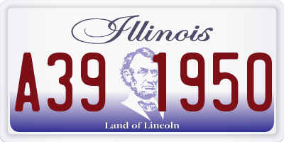 IL license plate A391950