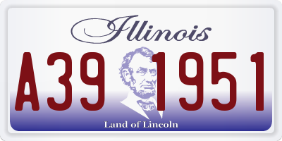 IL license plate A391951