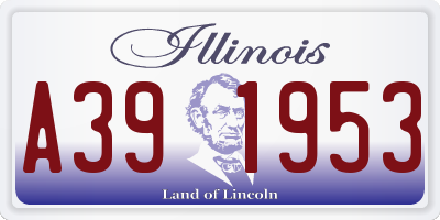 IL license plate A391953