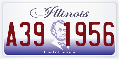 IL license plate A391956