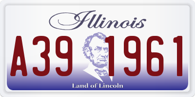 IL license plate A391961