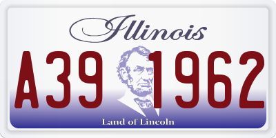 IL license plate A391962