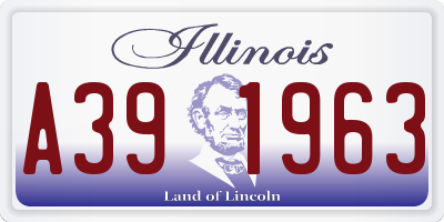 IL license plate A391963