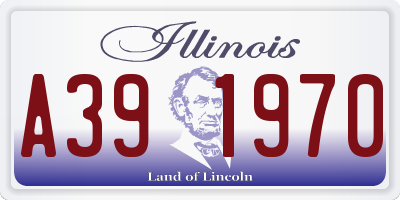 IL license plate A391970