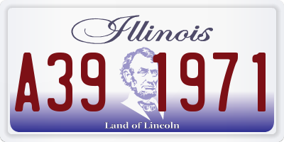 IL license plate A391971