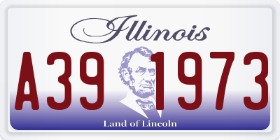 IL license plate A391973
