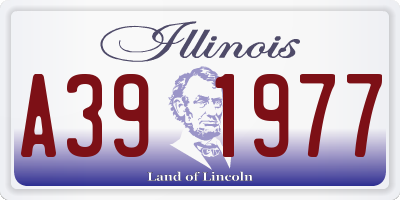 IL license plate A391977