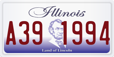 IL license plate A391994