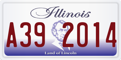 IL license plate A392014