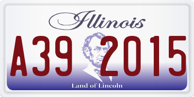 IL license plate A392015