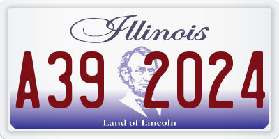 IL license plate A392024