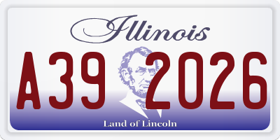 IL license plate A392026