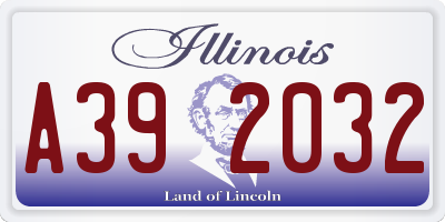 IL license plate A392032