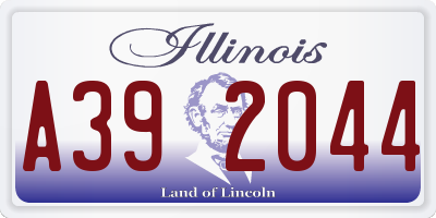 IL license plate A392044
