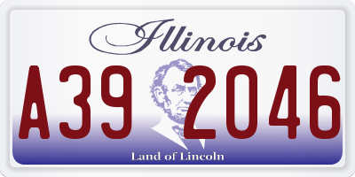 IL license plate A392046