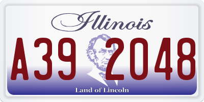 IL license plate A392048