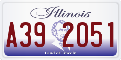 IL license plate A392051