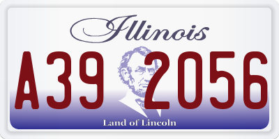 IL license plate A392056