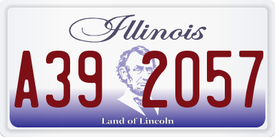 IL license plate A392057