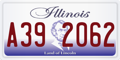 IL license plate A392062