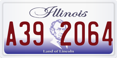 IL license plate A392064