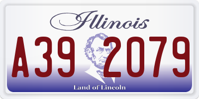 IL license plate A392079